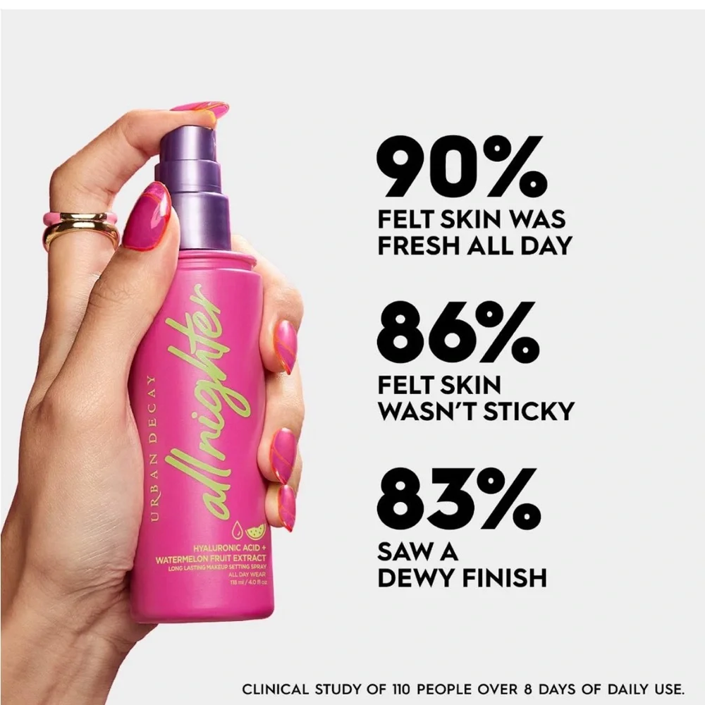 4/$30 Bundle💫Urban Decay All Nighter Hyaluronic Acid Dewy Setting Spray Trial